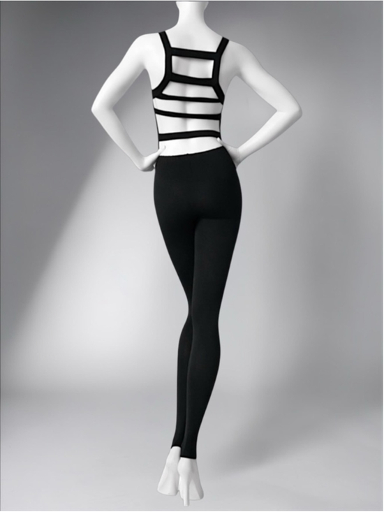 ASOS Pants - ASOS Black Strappy Open-Back Catsuit Jumpsuit – Size 8
